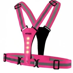 Accezzi LED refleksvest, pink
