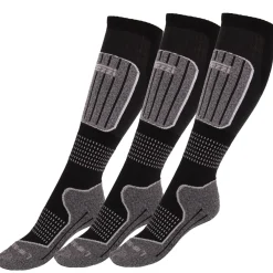 Accezzi Merino 20 skistrømper, 3 par, sort