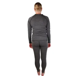 Accezzi merino skiundertøj + 3 par merino skistrømper, rød, dame