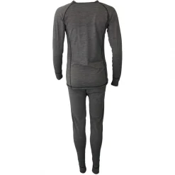 Accezzi merino skiundertøj + 3 par merino skistrømper, rød, dame