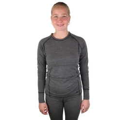 Accezzi merino skiundertøj + 3 par merino skistrømper, rød, dame