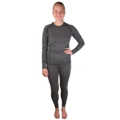 Accezzi merino skiundertøj + 3 par merino skistrømper, rød, dame