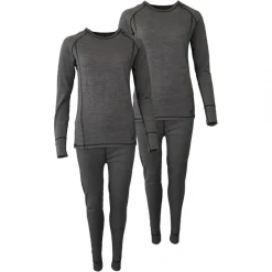 Accezzi Merino, skiundertøj, dame, grå, 2 sæt