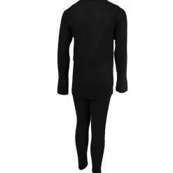 Accezzi skiundertøj, børn/junior, sort, 2 sæt