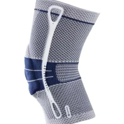 Bauerfeind GenuTrain 8, knæbandage m. silikone, blå