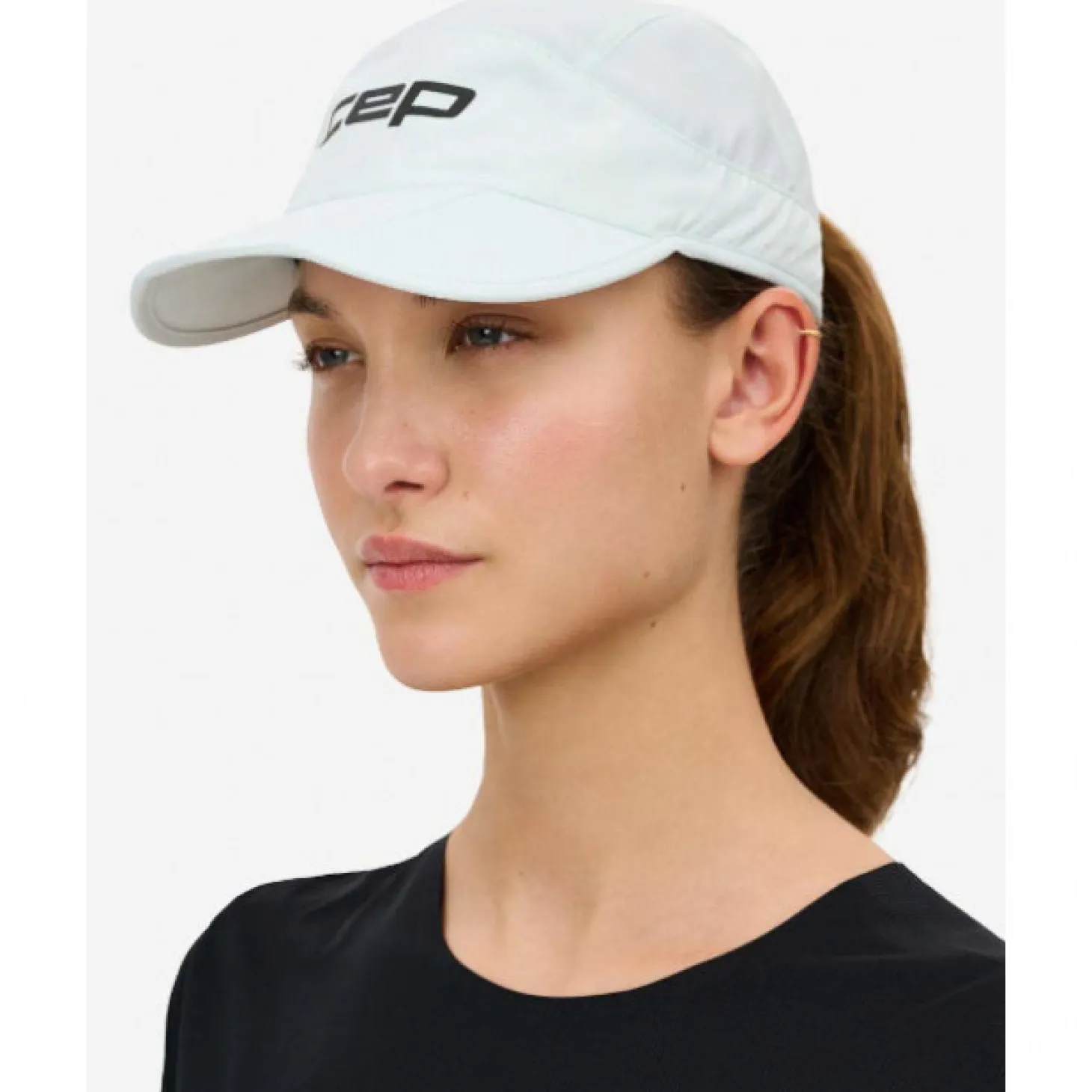 CEP Core Run Foldable Cap, løbekasket, hvid