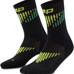 CEP Core Run Merino Socks Mid Cut 3.0, løbestrømper, herre, sort