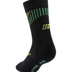 CEP Core Run Merino Socks Mid Cut 3.0, løbestrømper, herre, sort