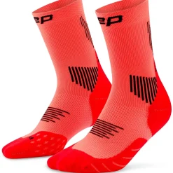 CEP Core Run Socks Mid Cut 5.0, løbestrømper, herre, neon