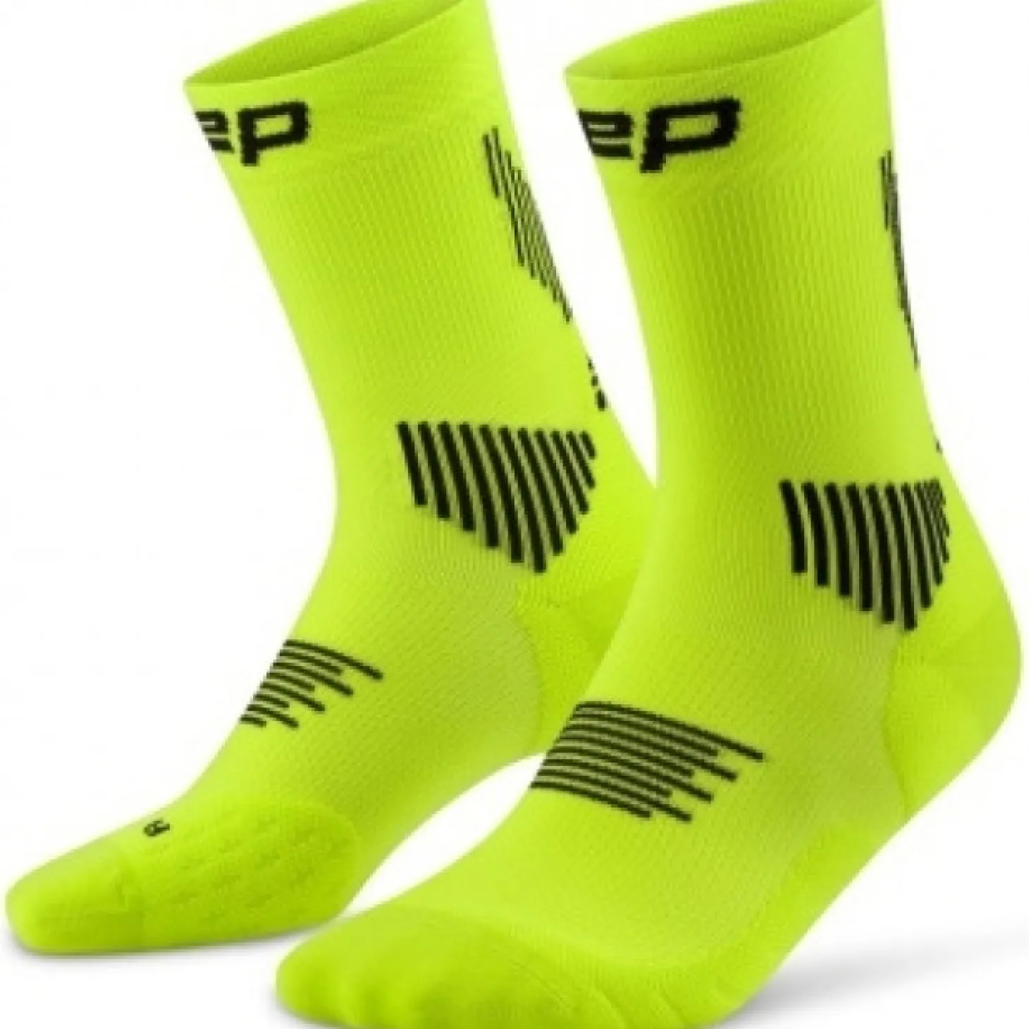 CEP Core Run Socks Mid Cut 5.0, løbestrømper, herre, lime