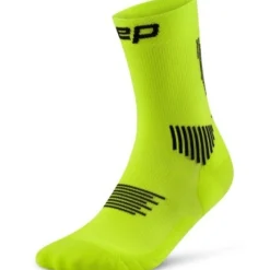 CEP Core Run Socks Mid Cut 5.0, løbestrømper, herre, lime