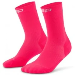 CEP Core Run Socks Mid Cut 5.0, løbestrømper, dame, pink