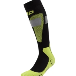 CEP Ski Merino Socks Tall 3.0, skistrømper, herre, sort/gul