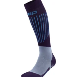 CEP Ski Ultralight Socks Tall 3.0, skistrømper, herre, lilla/blå