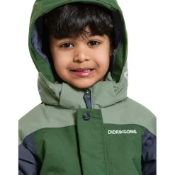 Didriksons Neptun, skijakke, junior, mørkegrøn