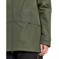 Didriksons Nordic, regnjakke, dame, mørkegrøn
