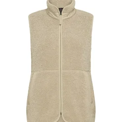 Didriksons Siv, fleecevest, dame, clay beige