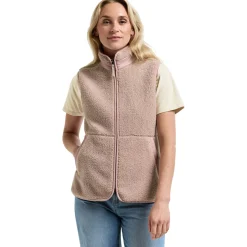 Didriksons Siv, fleecevest, dame, vintage pink