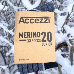 Helios Essential skiundertøj + 2 par Accezzi merino skistrømper, sort, junior