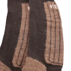 Helios Merino One 60, skistrømper, 2 par, brun