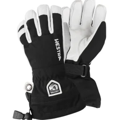 Hestra Army Leather Heli skihandsker, junior, sort