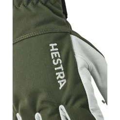 Hestra Army Leather Heli Ski, skihandsker, grøn