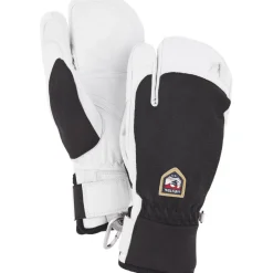 Hestra Army Leather Patrol 3-finger skihandsker, sort