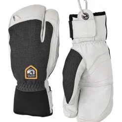 Hestra Army Leather Patrol, 3-finger skihandsker, mørkegrå