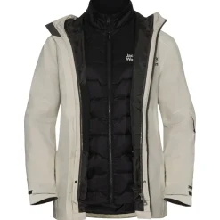 Jack Wolfskin Flowline 3in1, skijakke, dame, beige