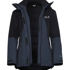 Jack Wolfskin Flowline 2L Ins, skijakke, dame, mørkeblå