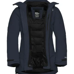 Jack Wolfskin Flowline Pro 2L Ins, skijakke, dame, mørkeblå