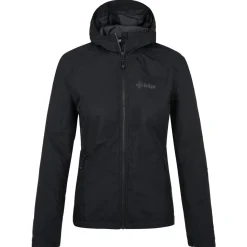 Kilpi Sonna-W, regnjakke, dame, plus size, sort