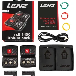 Lenz Heat Glove 6.0 + rcB 1400 batterier, dame, sort