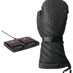 Lenz Heat Glove 6.0 + rcB 1400 batterier sæt, dame, sort