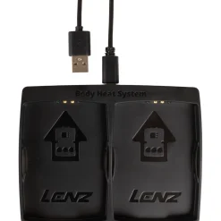 Lenz Heat Glove 6.0 + rcB 1400 batterier sæt, dame, sort