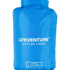 Lifeventure Bomuld Sovepose Liner, mummy, blå