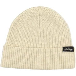 Lundhags Core Ribbed Beanie, hue, hvid