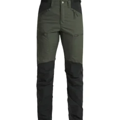 Lundhags Makke High Waist Curved Pants W Short, vandrebukse, dame, grøn/sort