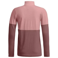 Ortovox 185 Rock'n'Wool Zip Neck, dame, lyserød