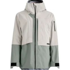 Ortovox Ravine Plus 3L, skaljakke, dame, beige/lysegrøn