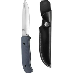 Oyo Nordic Hunting Knife W/ Leather Sheath NY, jagtkniv, grå