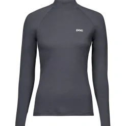 POC Layer Merino Mock Neck Jersey, skiundertrøje, dame, mørkegrå