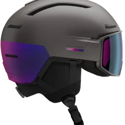 Salomon Driver Pro Sigma, skihjelm med visir, grå