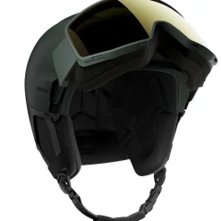 Salomon Driver Pro Sigphoto MIPS, skihjelm med visir, mørkegrøn