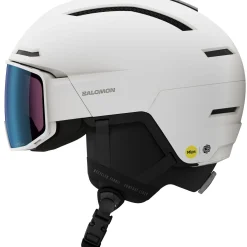 Salomon Driver Pro Sigphoto MIPS, skihjelm med visir, hvid