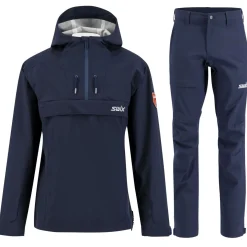 Swix Fjell skalbukser/anorak sæt, herre, navy