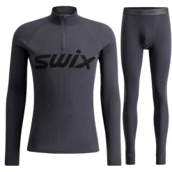 Swix RaceX Merino Half Zip/Pants sæt, herre, mørkegrå