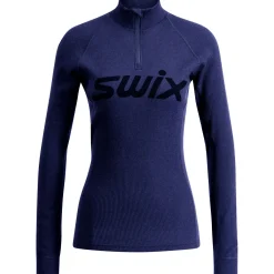 Swix RaceX Merino Pants/Half Zip sæt, dame, navy