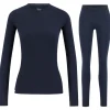 Ulvang Hero Crew/Hero Tights skiundertøjssæt, dame, mørkeblå