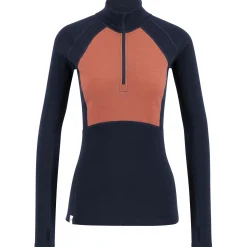 Ulvang Peak Map Half Zip, sæt, dame, mørkeblå/lyserød